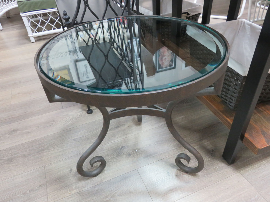Metal & Glass Occasional Table