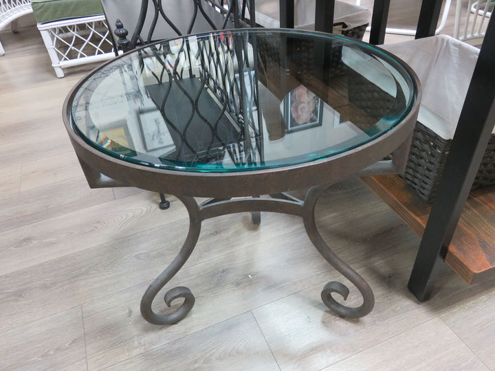 Metal & Glass Occasional Table