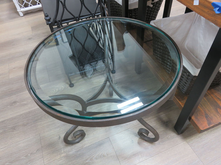 Metal & Glass Occasional Table