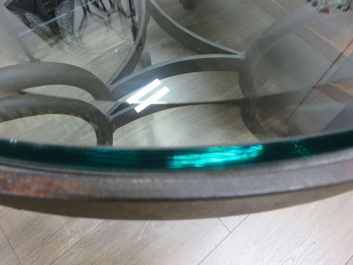 Metal & Glass Occasional Table