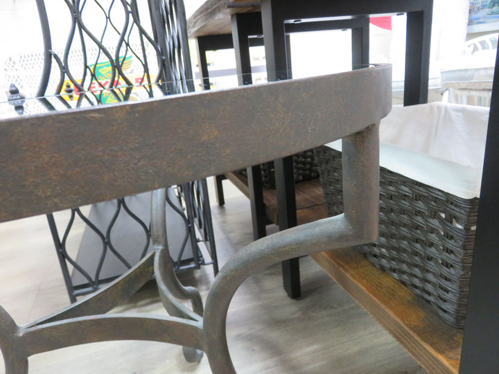 Metal & Glass Occasional Table