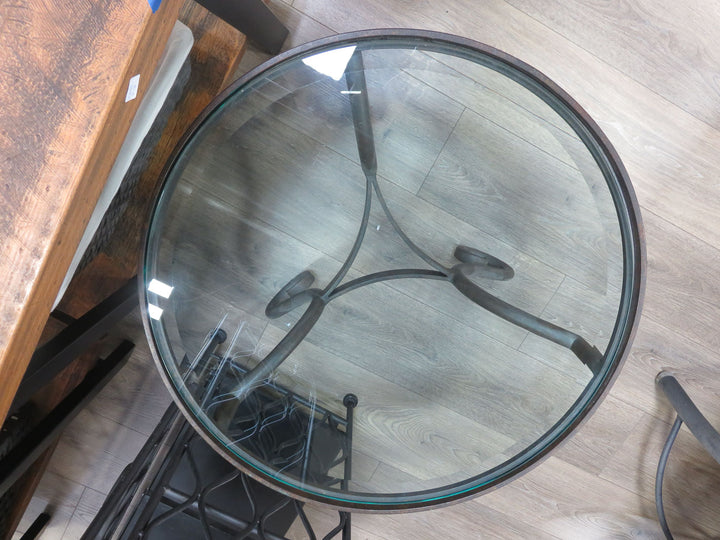 Metal & Glass Occasional Table
