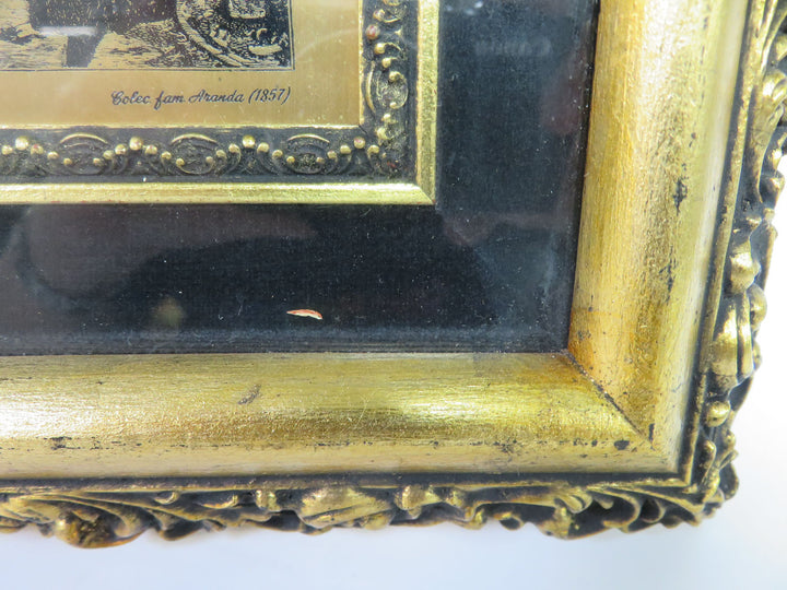 Vintage Bronze Etching