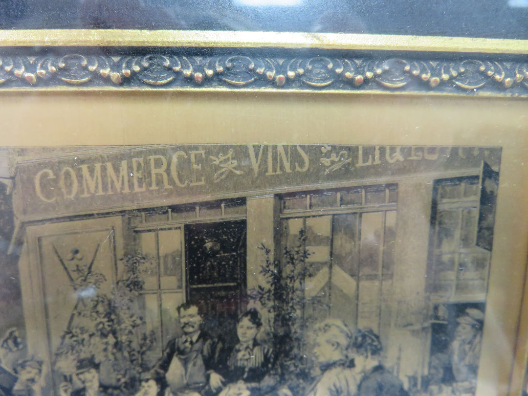 Vintage Bronze Etching