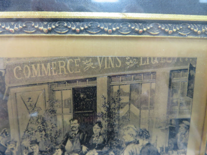 Vintage Bronze Etching