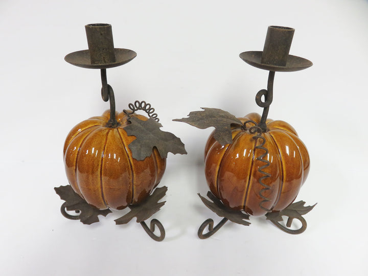 Pumpkin Candleholders