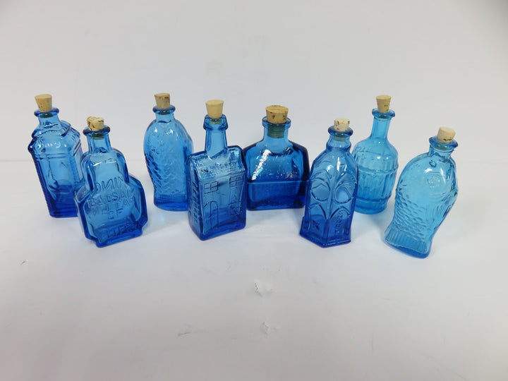 Miniature Blue Bottles