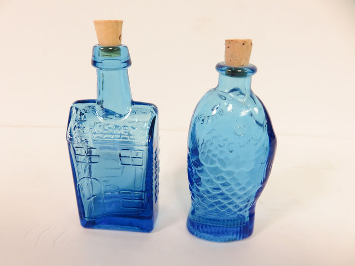 Miniature Blue Bottles