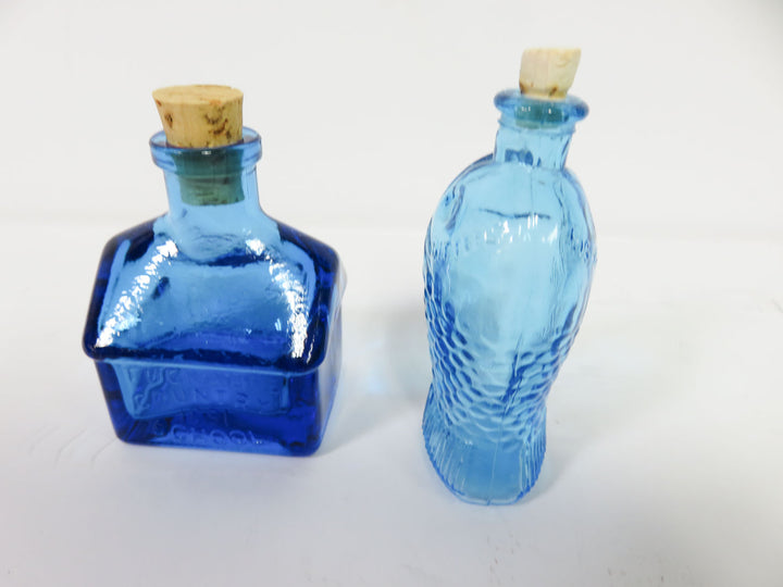 Miniature Blue Bottles
