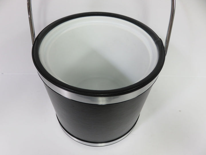 Black Ice Bucket with Tongs