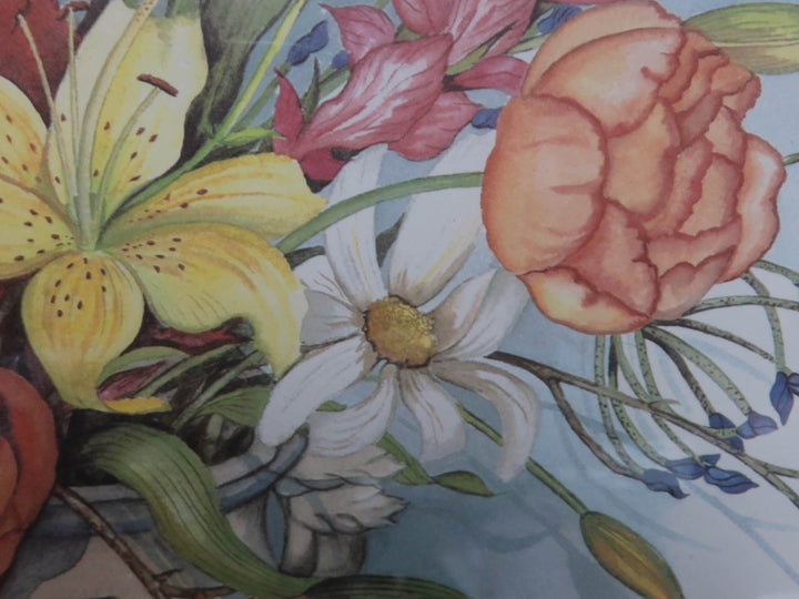 Bouquet of Flowers Signed Print