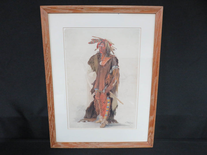 Print of "A Sioux Warrior"