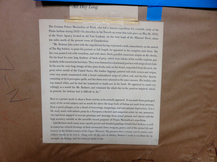 Print of "A Sioux Warrior"
