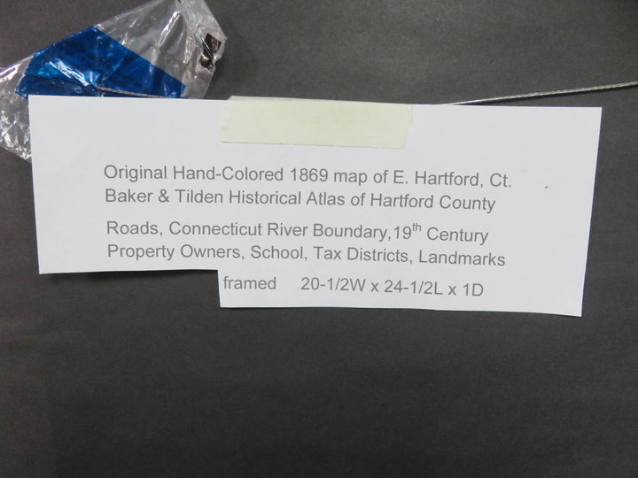 1869 East Hartford County Platt Map