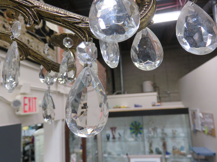 6 Arm Brass Chandelier