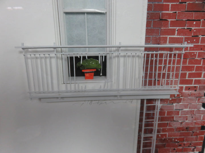 Fire Escape Shadowbox Art