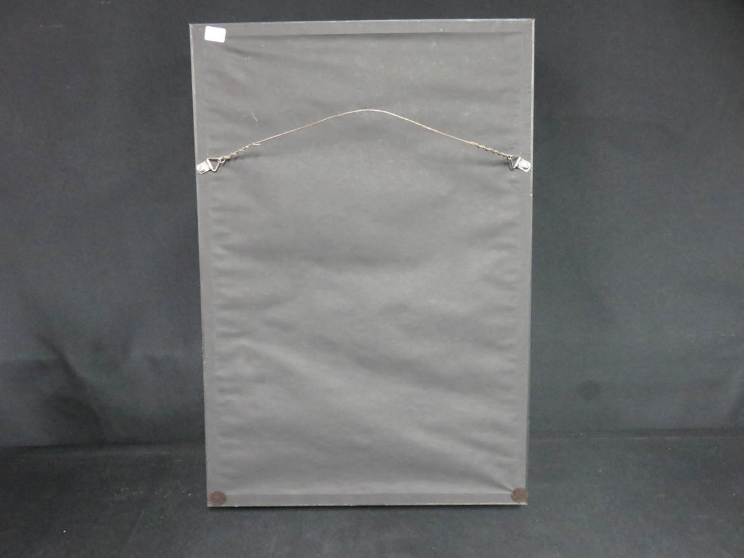 "Trash Can with Broom" Shadowbox Art