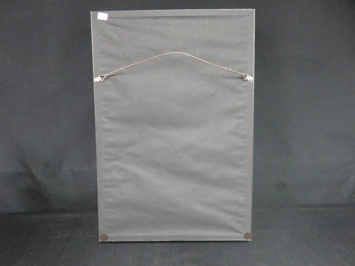 "Trash Can with Broom" Shadowbox Art
