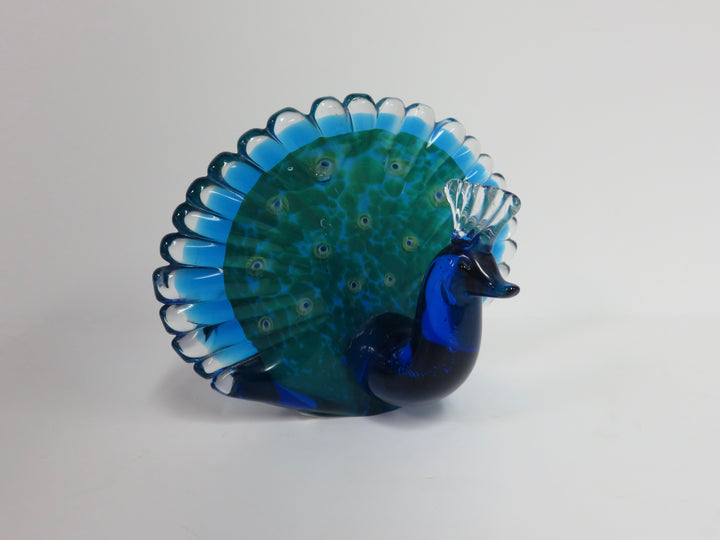 Peacock Glass Figurine