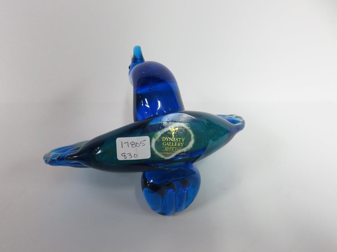 Peacock Glass Figurine