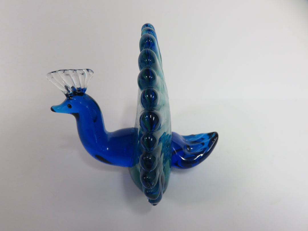 Peacock Glass Figurine