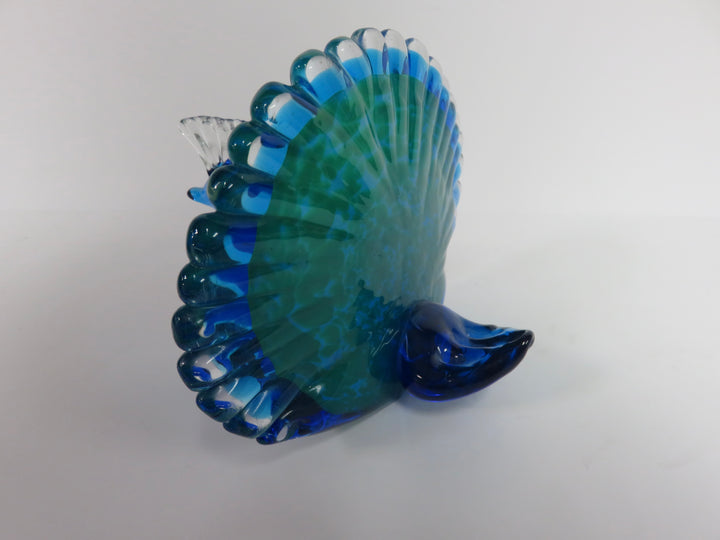 Peacock Glass Figurine