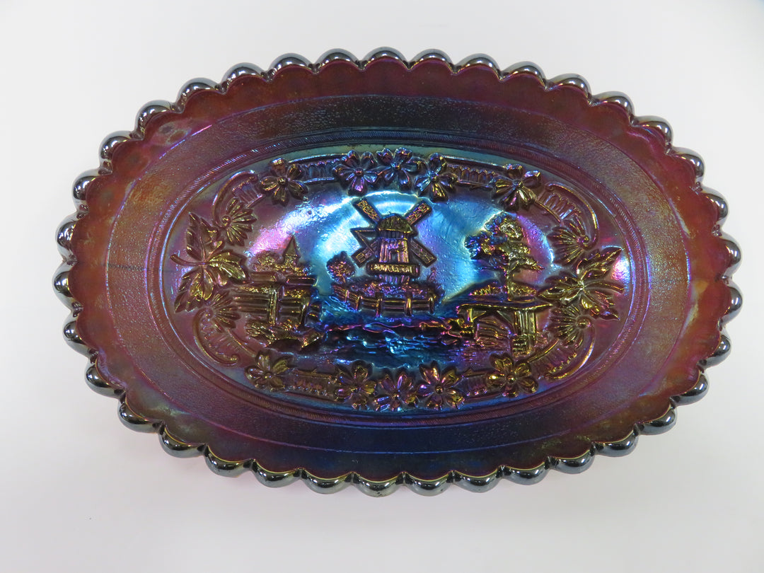 Carnival Glass Iridescent Bowl
