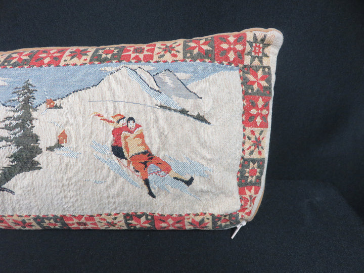 Bolster Winter Scene Pillow