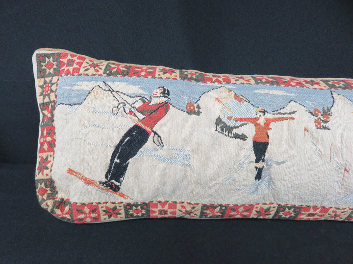 Bolster Winter Scene Pillow