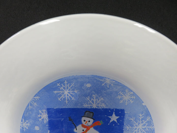 Crate & Barrel Snowman Platter