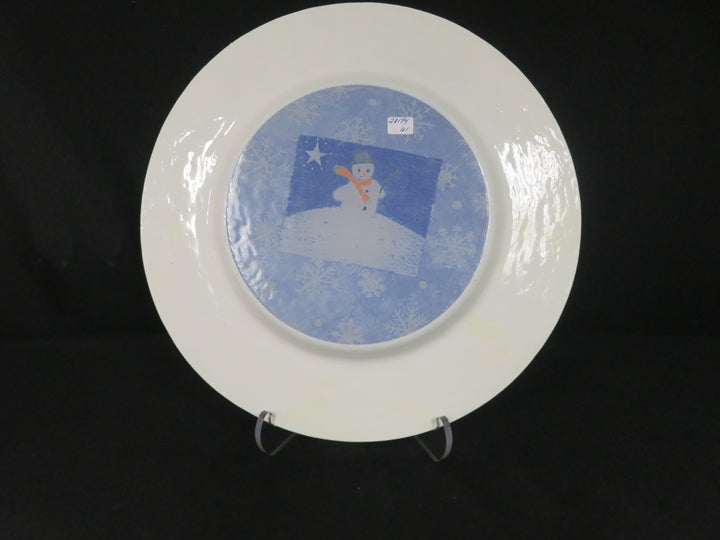 Crate & Barrel Snowman Platter