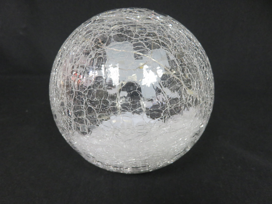 LED Crackle Glass Globe
