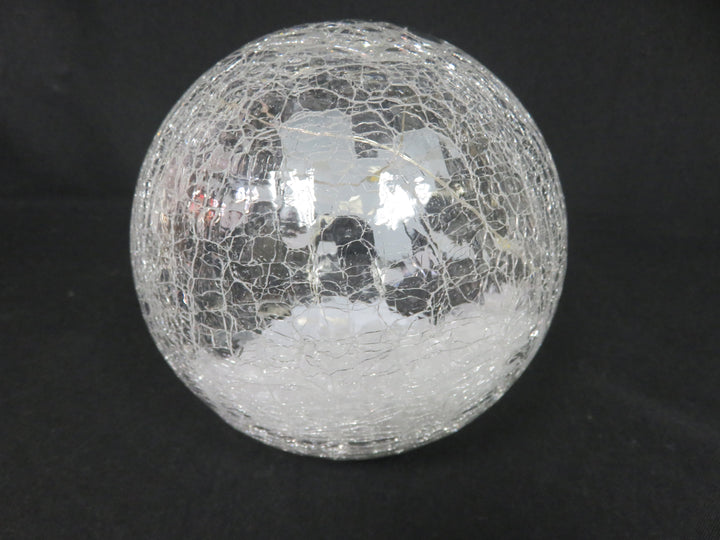 LED Crackle Glass Globe