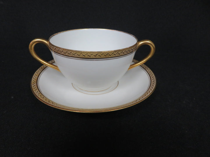 Antique Marshall Field & Co Bouillon Cups with Saucers