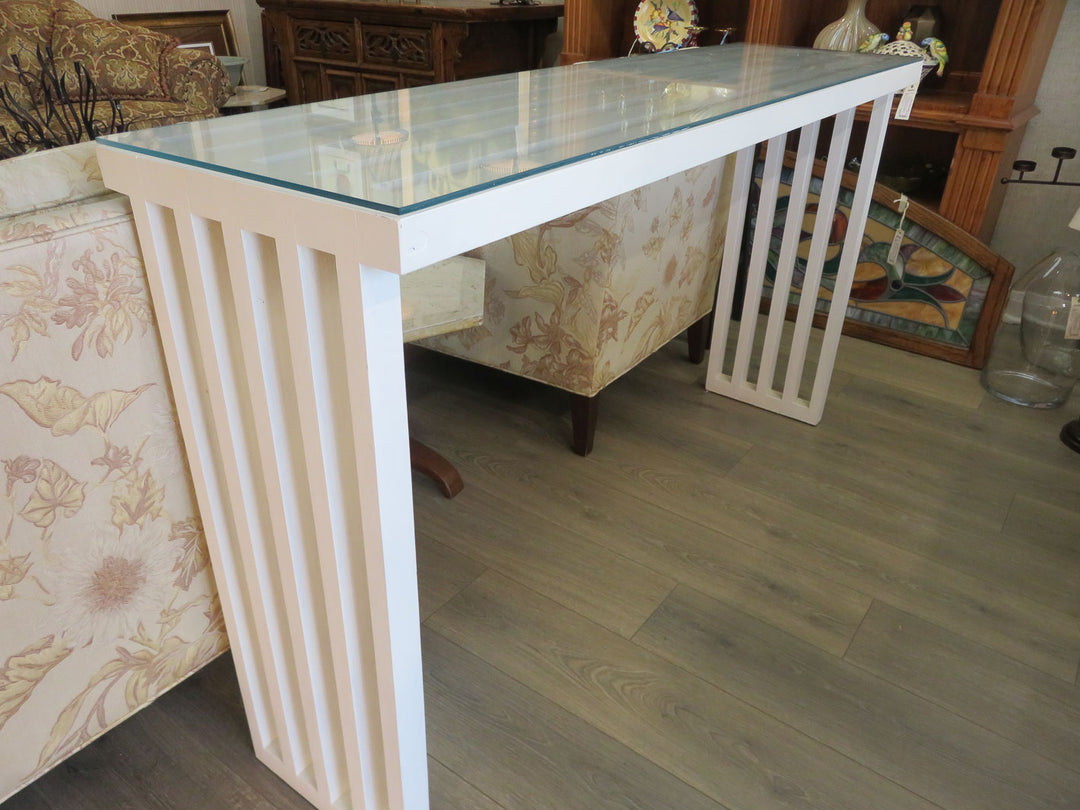 Painted Wood Console Table