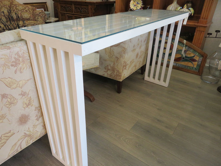 Painted Wood Console Table