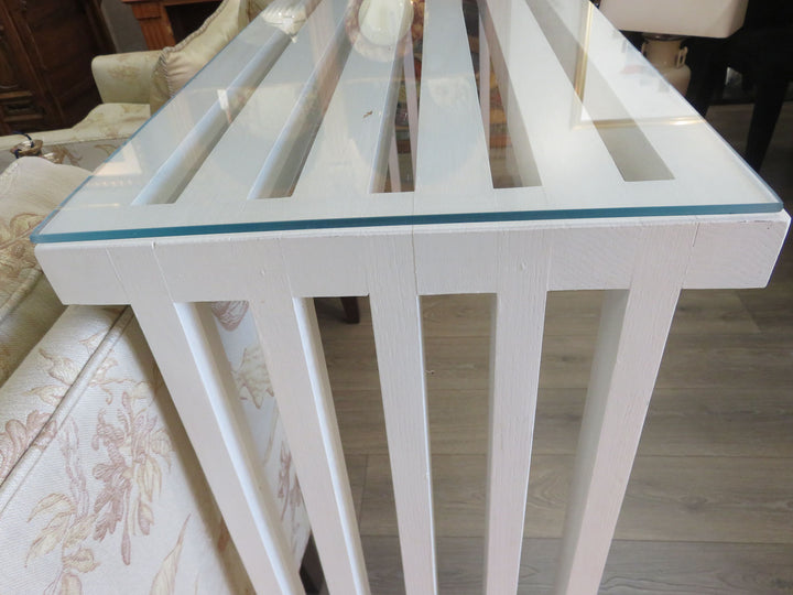 Painted Wood Console Table