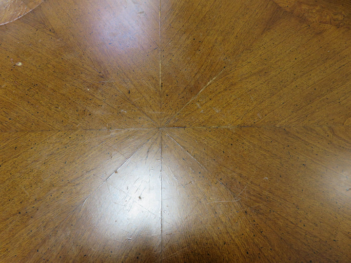 Round Scalloped Occasional Table