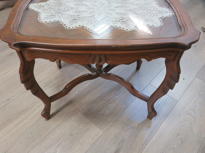 Vintage Carved Coffee Table