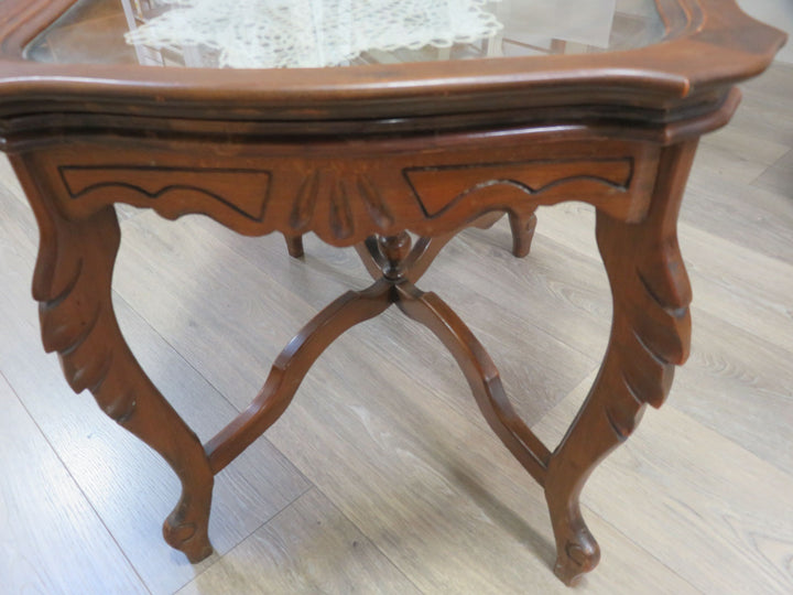 Vintage Carved Coffee Table