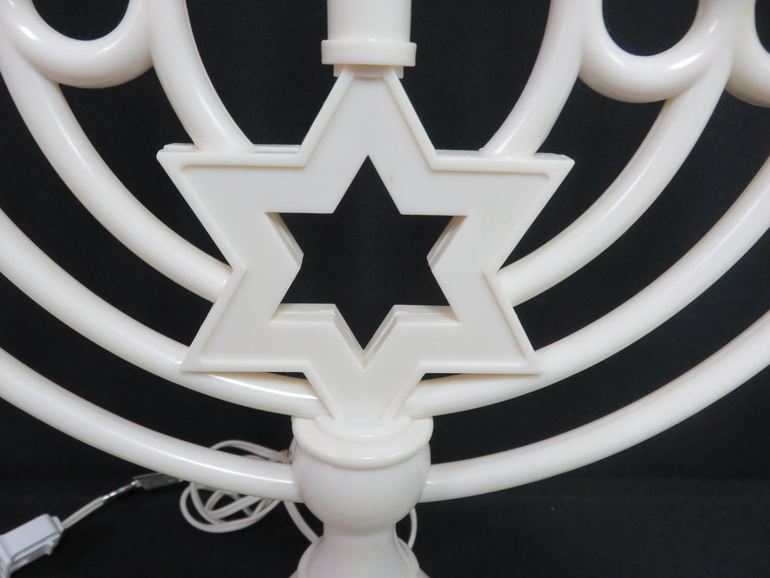 Vintage Illuminated Hanukkah Menorah