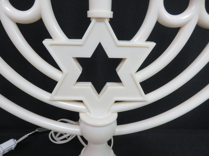 Vintage Illuminated Hanukkah Menorah