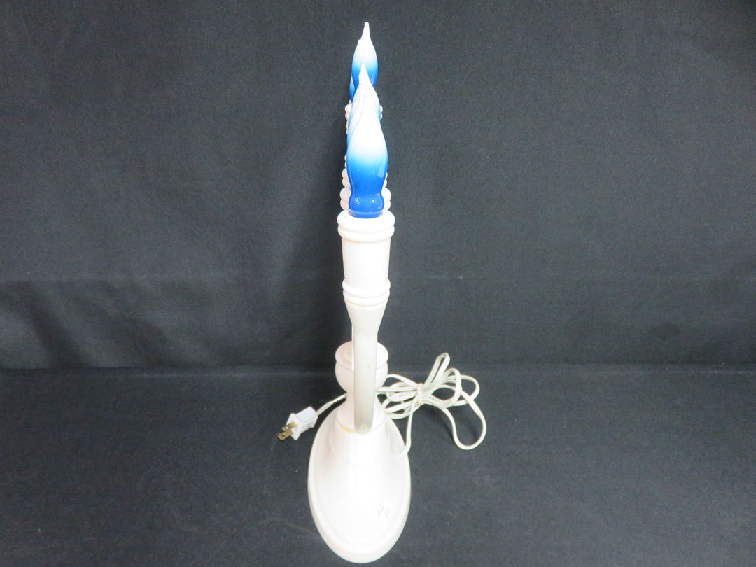 Vintage Illuminated Hanukkah Menorah