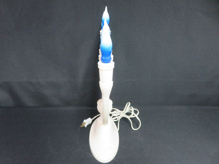 Vintage Illuminated Hanukkah Menorah