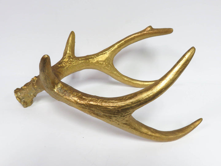 Gold Finished Antler Decor