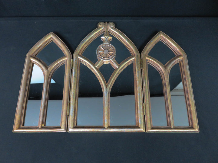 Triptych Cathedral-Style Mirror