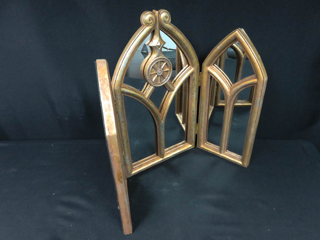 Triptych Cathedral-Style Mirror