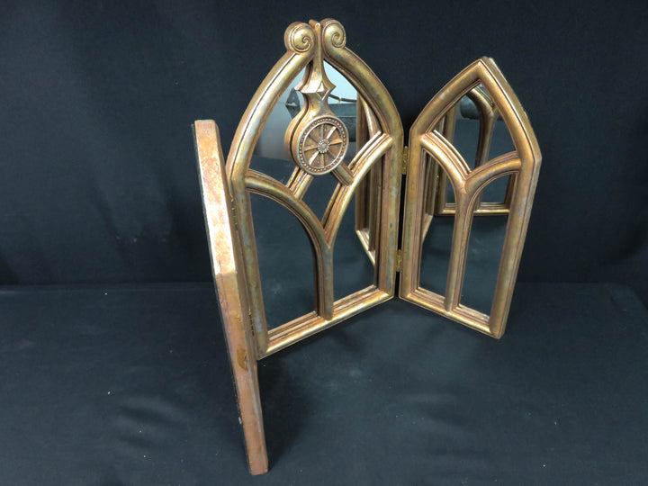 Triptych Cathedral-Style Mirror
