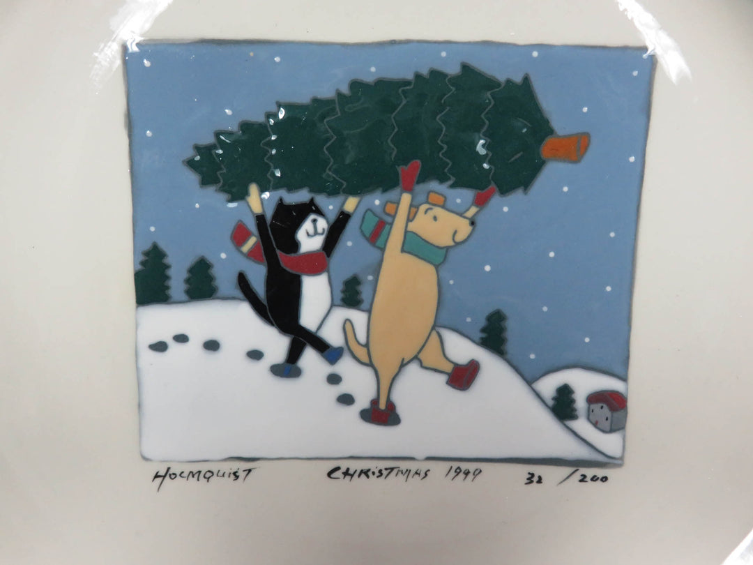 Holmquist Pottery Christmas Plate