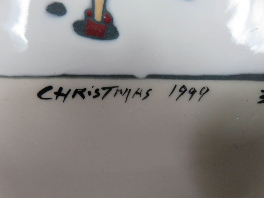Holmquist Pottery Christmas Plate